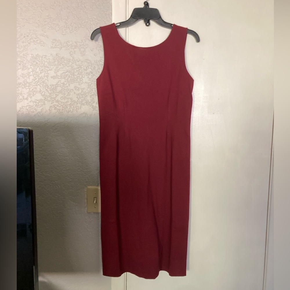 New Nordstrom Rack Burgundy Sleeveless Midi Dress